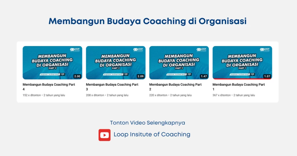 Budaya Coaching di Perusahaan, Sebuah Solusi