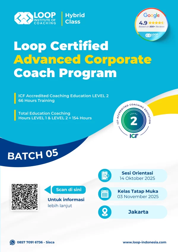 Pelatihan Coaching dan Sertifikasi Professional Coach Level 2 ICF